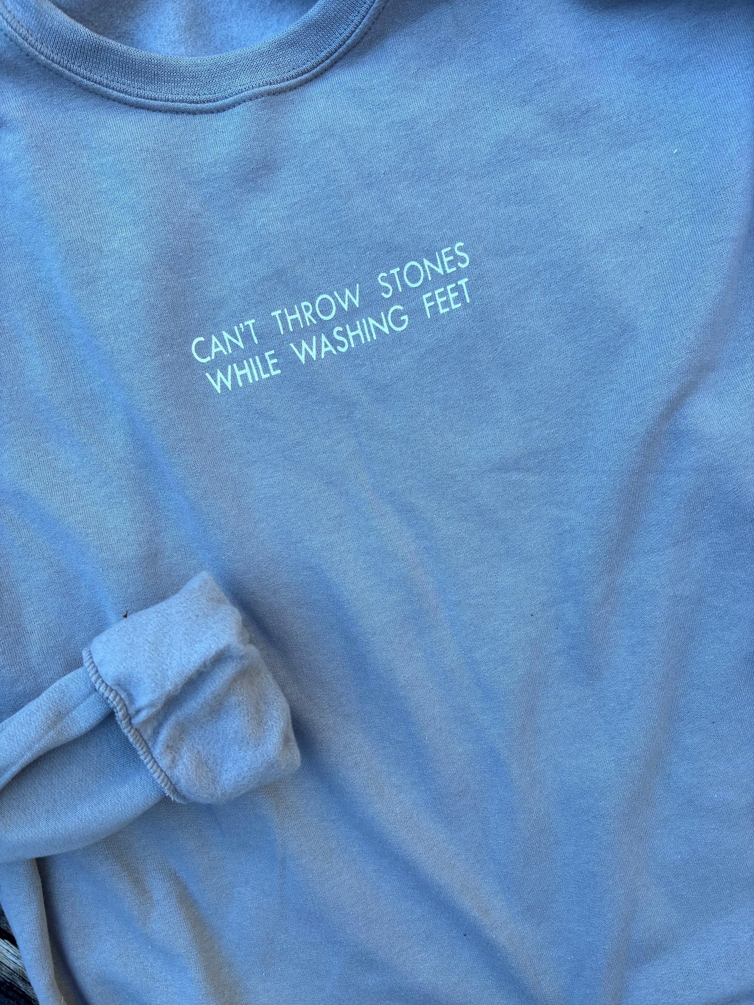 Can't Throw Stones While Washing Feet T-Shirt